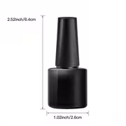 7ml/0.24oz Nude Rubber Base Gel, Nail Art Decorations Varnish, Semi Permanent Soak Off /LED, Unscented, Alcohol-Free Gel Nail Polish for Manicure Home Salon - Image 5