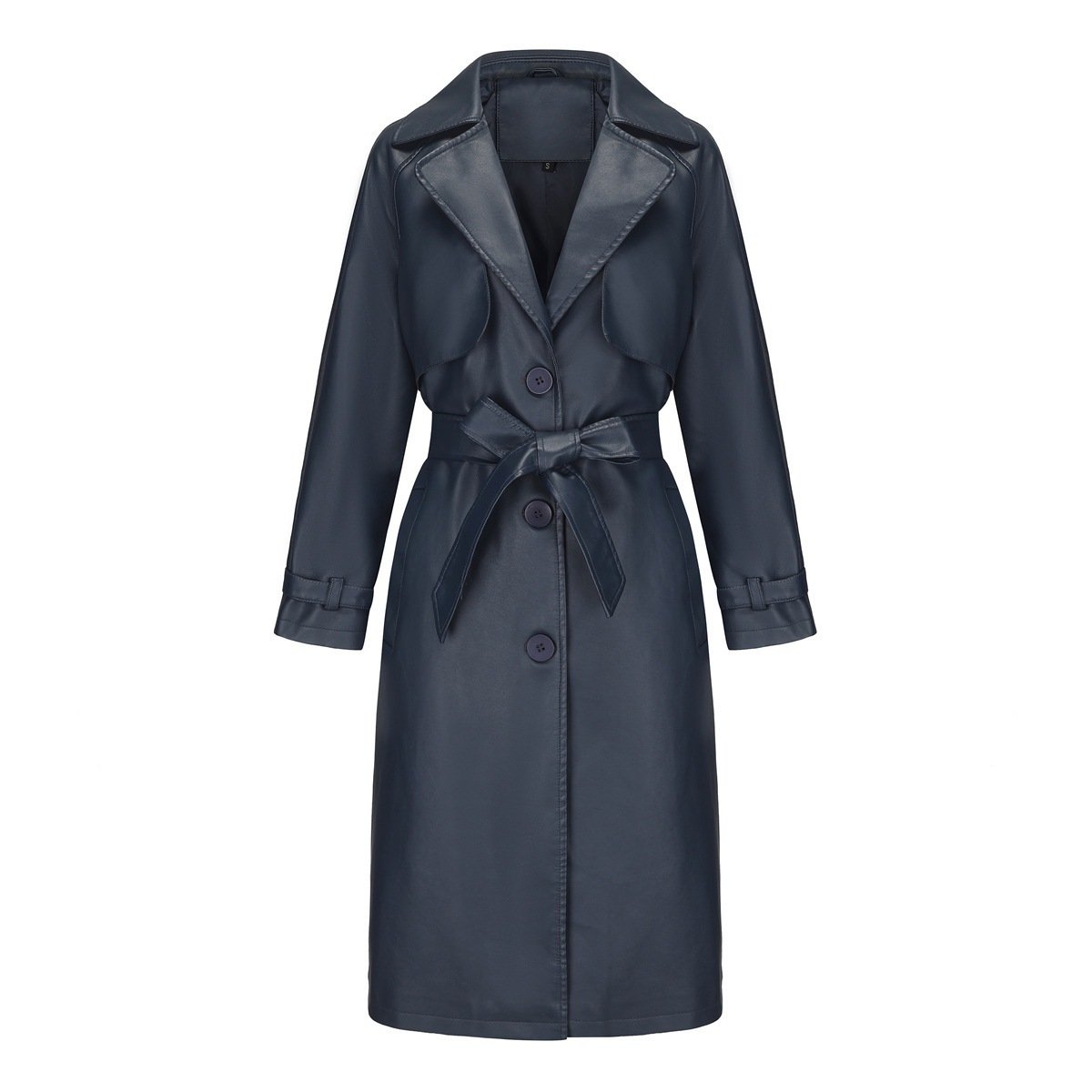 SpringAutumn Womens Trench Coat Long Loose Jacket - Image 2