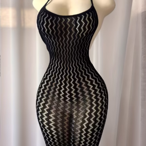Women'S Fashion Halter Top Wrap Dress | High Stretch Fabric, Off the Shoulder, Solid Color, Contrast Mesh Details, Straight Skirt, Suitable for Festivals and Music Events