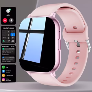 New Smart Watch, Suitable for Both Men And Women | Valentine'S Day Gift - Wireless Calls/Sms/Multiple Sports Modes/Remote Camera Control/Fitness Tracker, Compatible with Iphone And Android, USB Charging, Silicone Strap, Smart Interconnection