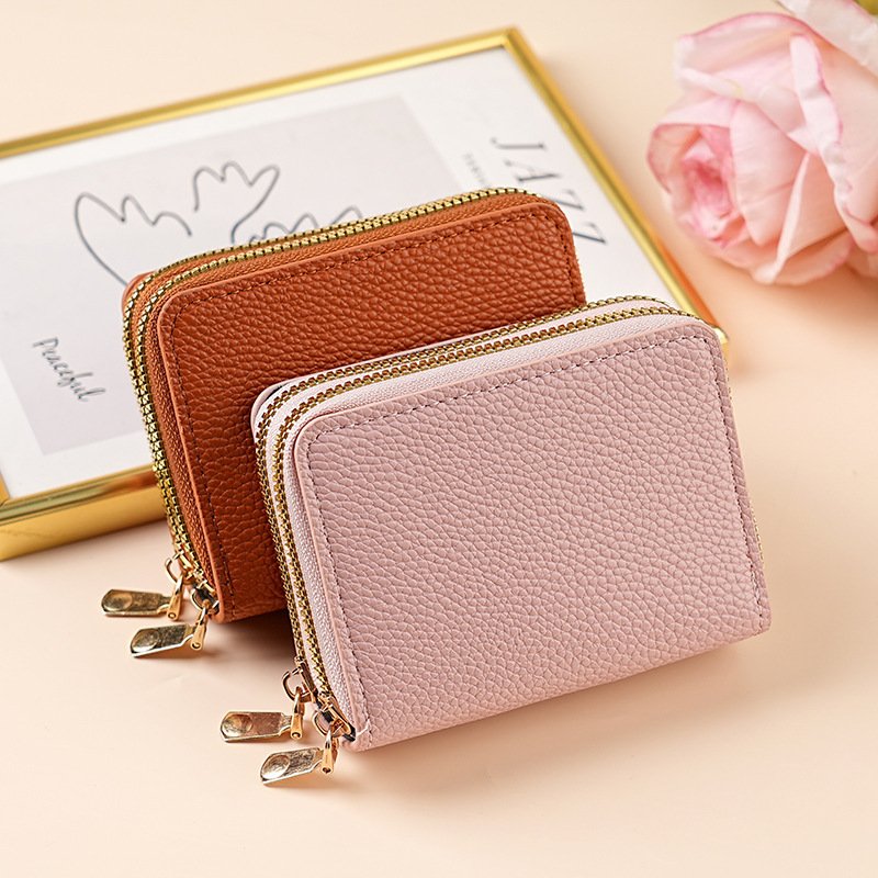 Clutch Wallet With Dual Zippers And Multiple Card Slots - Image 6