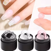 MTSSII 3pcs Non Stick Hand Extension Hard Gel Set, Nail Polish for 3D Carving Flower Modeling Nail Art Shaping Solid Gel V - Image 2
