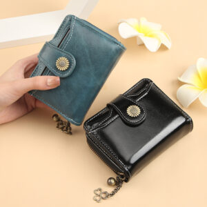 New Womens Wallet Fashionable Tassel Design Zip-around Short Style With Multiple Card Slots