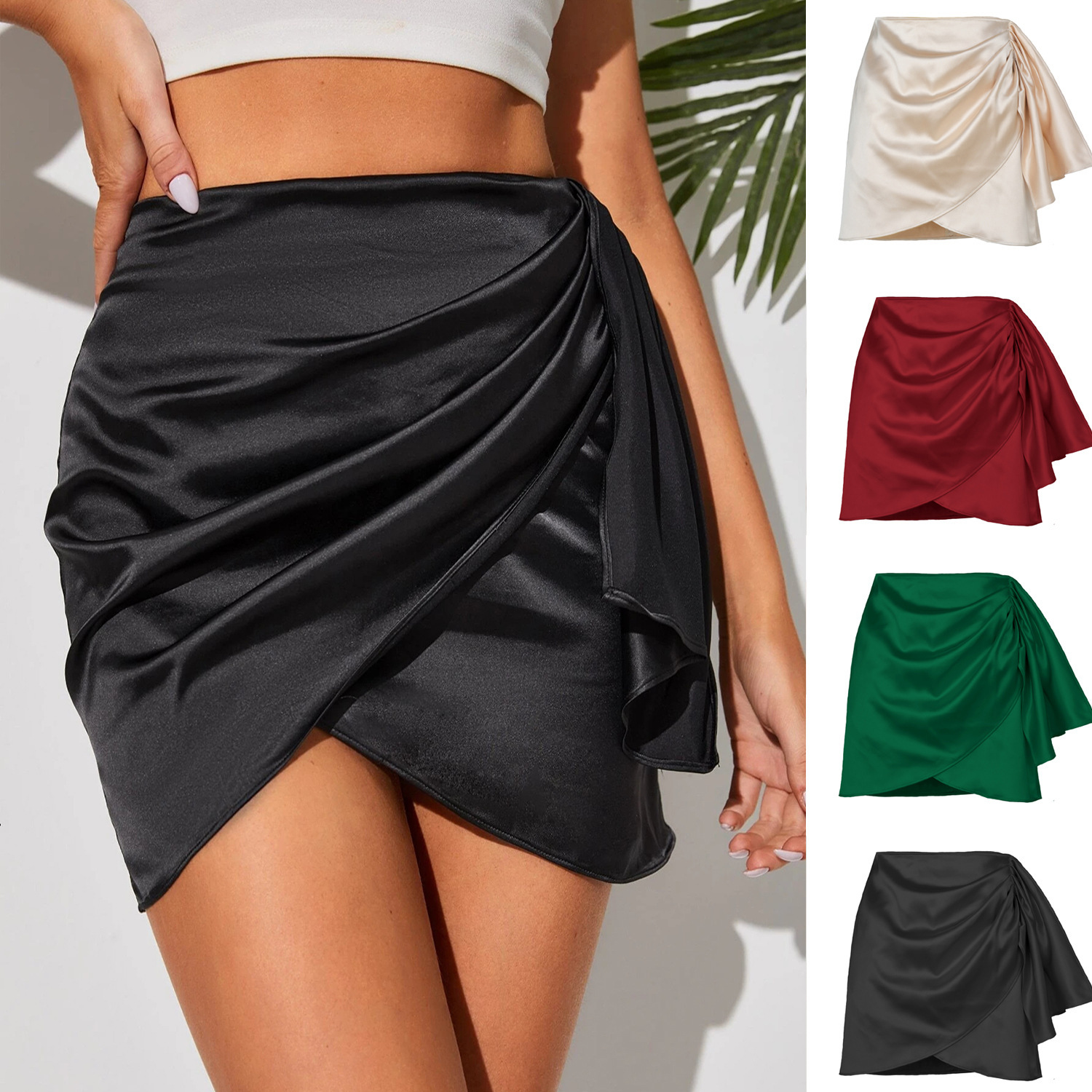Women's Irregular Zipper Skirt Pleated - Image 7