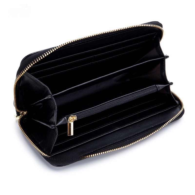 Tassel Top-grain Leather Zippered Womens Wallet - Image 5