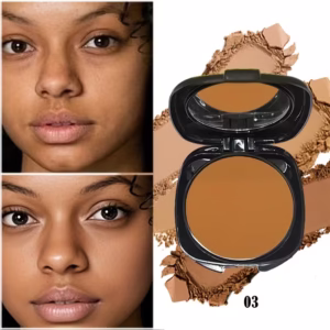 3 Shades Available: Shadow Bronze, Conceals Blemishes & Controls Oil, Waterproof & Sweatproof, Matte Finish Foundation with Natural Makeup Feel, Includes Powder Puff