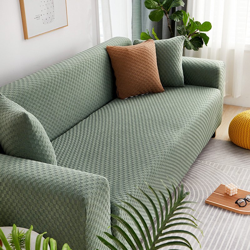 All-inclusive Universal Four Seasons Universal Sofa Cover Thick Solid Color - Image 5