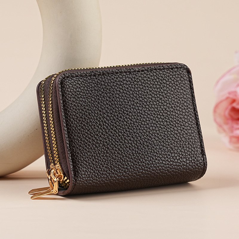 Clutch Wallet With Dual Zippers And Multiple Card Slots - Image 5