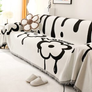 Chenille Anti-cat Scratch Luxury Feel Cover, All-season Universal Sofa Blanket Sofa Cover