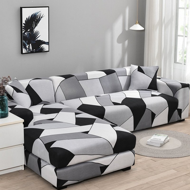 Living Room Printed Elastic Sofa Cover - Image 9