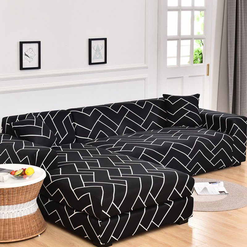 Living Room Printed Elastic Sofa Cover - Image 5