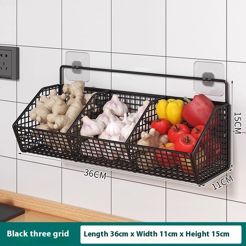 Punch-free Hanging Kitchen Wall-mounted Storage Rack - Image 10