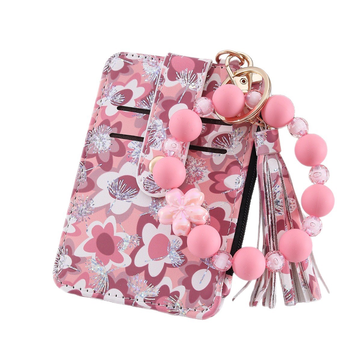 Multi-card Slot Zippered Coin Purse With A Tassel Charm - Image 3