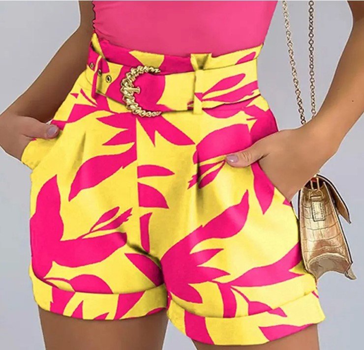 Printed Sleeveless Vest Casual Shorts Suit Women - Image 6