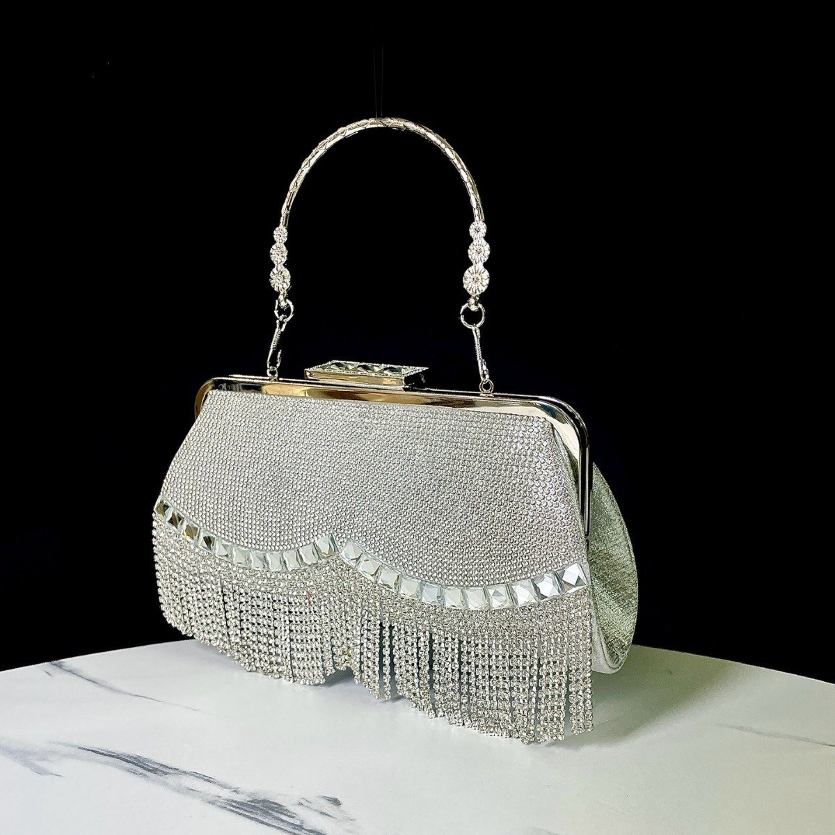 New Tassel KTV Princess Dinner Dress Hand Shoulder Crossbody Banquet Bag - Image 3