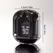 Transparent Wireless Earbuds Wireless 5.3 Headphones with ENC Noise Canceling Earphones, HiFi Dual Stereo Microphone In-Ear Earbuds with Charging And LED Digital Display Sports Headset. - Image 3