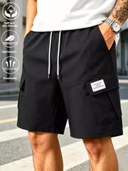 Men'S Casual Shorts, Men'S Cargo Shorts, Men'S Multi-Pocket Outdoor Casual Shorts, Teenager Casual Bermuda Shorts, Cargo Style Casual Shorts for Men, Fashionable Utility Pocket Design, Lightweight And Cool Comfortable, Suitable for Outdoor, Walking - Image 4