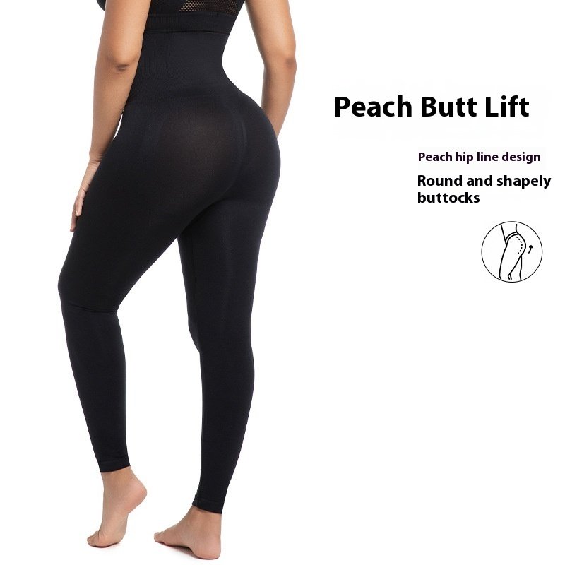 High Waist Belly Contracting Running Sports Fitness Hip Raise Yoga Pants - Image 4