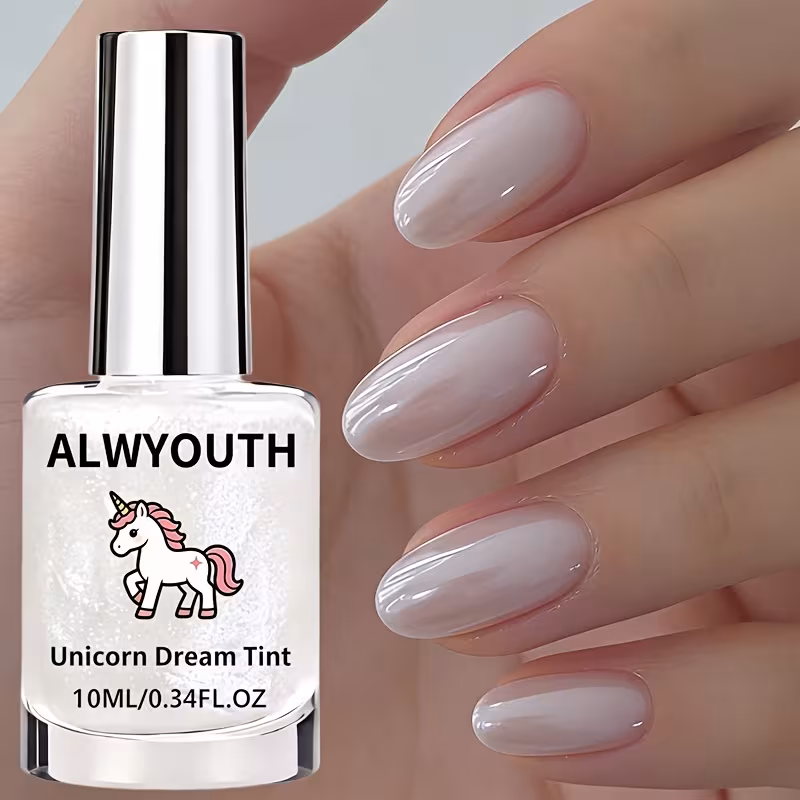 White Nail Strengthener - Quick-Dry Formula, Strengthens Natural Nails, Versatile for Daily Use, Party Essential, Salon-Quality Results at Home