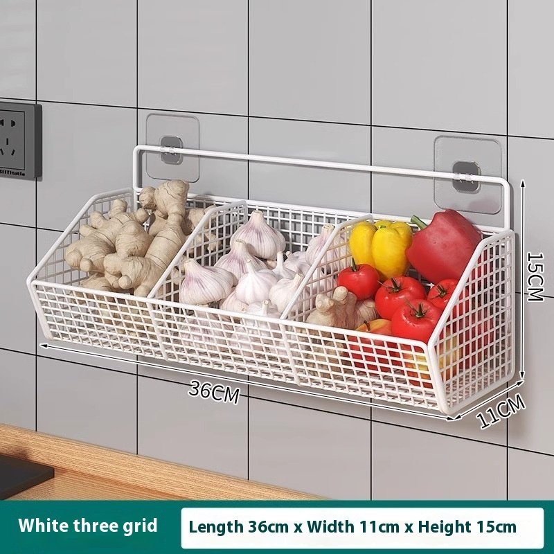 Punch-free Hanging Kitchen Wall-mounted Storage Rack - Image 4