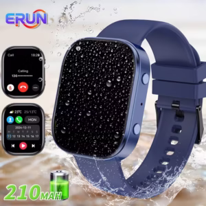 Smartwatch/Fitness Band with Wireless Calling, Multiple Sports Modes, Music Control,, Sedentary Reminder, Wallpapers, Weather Updates - USB Charging, Multifunctional Wearable, Compatible with iPhone and Android, a Great Holiday Gift