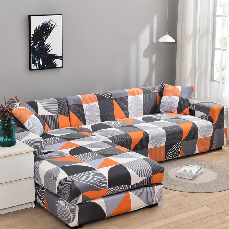 Living Room Printed Elastic Sofa Cover - Image 10