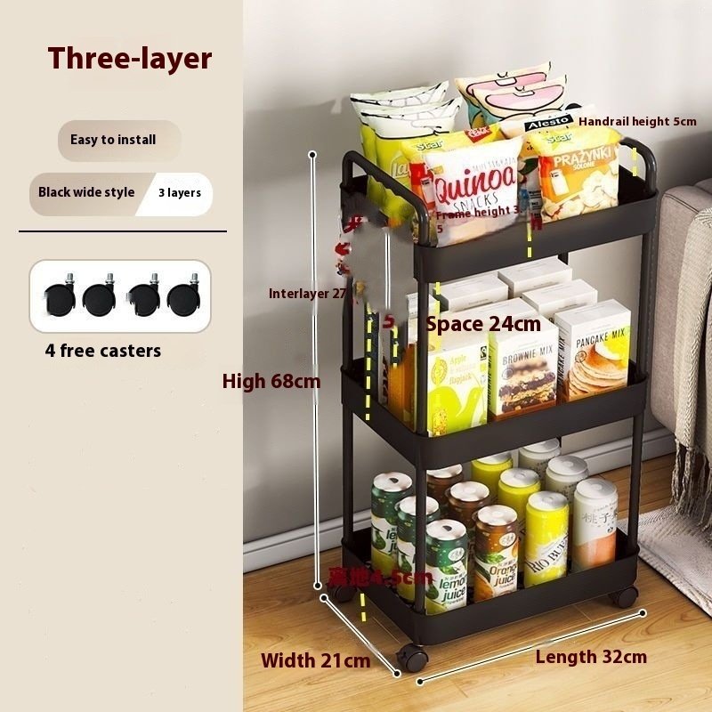 Toilet Storage Movable Multi-layer Storage Rack - Image 8