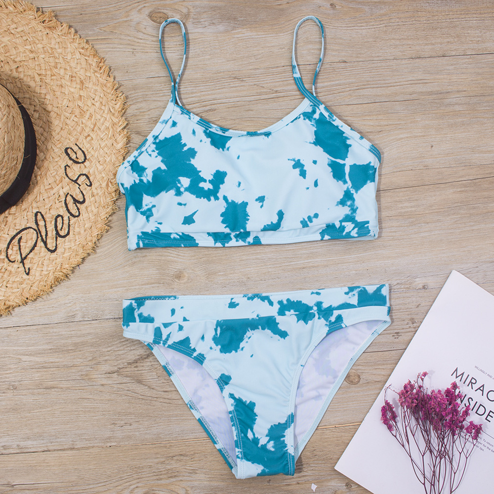 Printed Girls' Bikini Swimsuit - Image 4