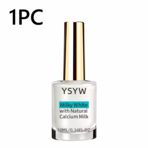 Spring Summer Pearl White Armor Strengthener - YSYW 10ML Nail Oil, Natural Quick-Dry, No Light Needed, Easy Application, Long-Lasting Glossy Square, Pearlescent Effect, Salon-Quality Manicure, Suitable for Daily Commute Wear