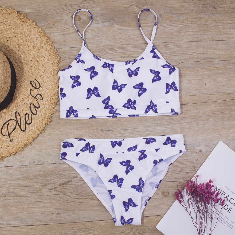 Printed Girls' Bikini Swimsuit - Image 10