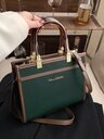 BELLEBORG 1pc Lychee Texture Casual Women's Handbag Crossbody Bag With Zipper Closure, Suitable For Daily Commute, Casual Outings, Shopping And Gatherings - Image 2