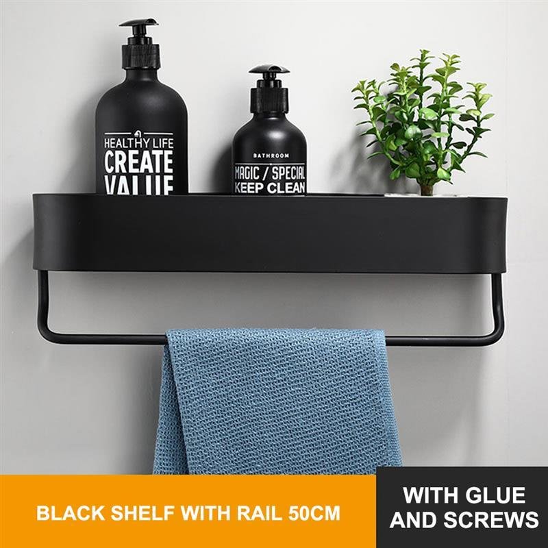 Hanging Bath Towel Rack Towel Bar Storage Paper Towel - Image 4