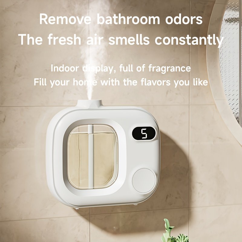 One-Button Switch, Five-Speed Adjustable Smart Aromatherapy Diffuser - Suitable for Essential Oils/Perfumes, 500 Mah Rechargeable Battery, USB Charging, Indoor Air Freshener, Long-Lasting Home Fragrance - Image 11