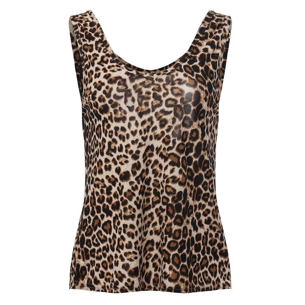 Loose Print Camisole Tank Top Plus Size Women's Clothing - Image 4