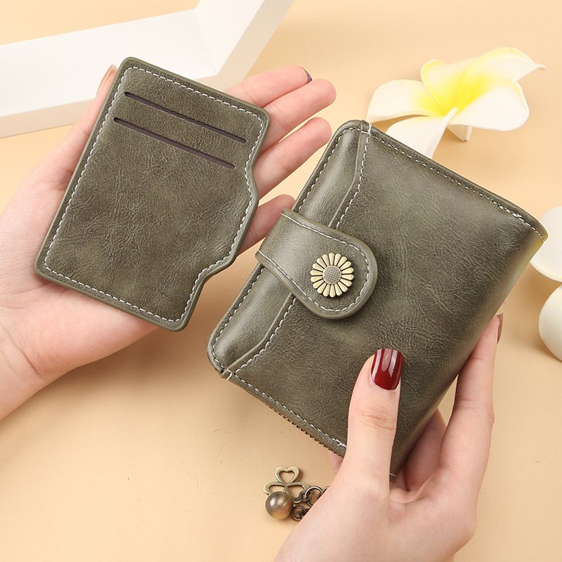 New Womens Wallet Fashionable Tassel Design Zip-around Short Style With Multiple Card Slots - Image 9