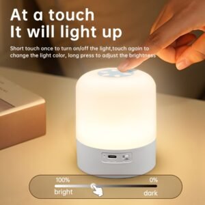 1pc LED Smart Night Lamp, Adjustable Brightness for Bedroom Decor, Ideal for Use in Bedrooms, Living Rooms, Hallways, Kitchens, Wardrobes, And Cabinets, Offering Warm Or White Light