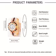 1pc New Women'S Trendy Street Individual Fashion Quartz Watch Valentine'S Day, Easter, Halloween, Ramadan, Birthday, Christmas, Gift for Friend Eid Al-Adha - Image 4