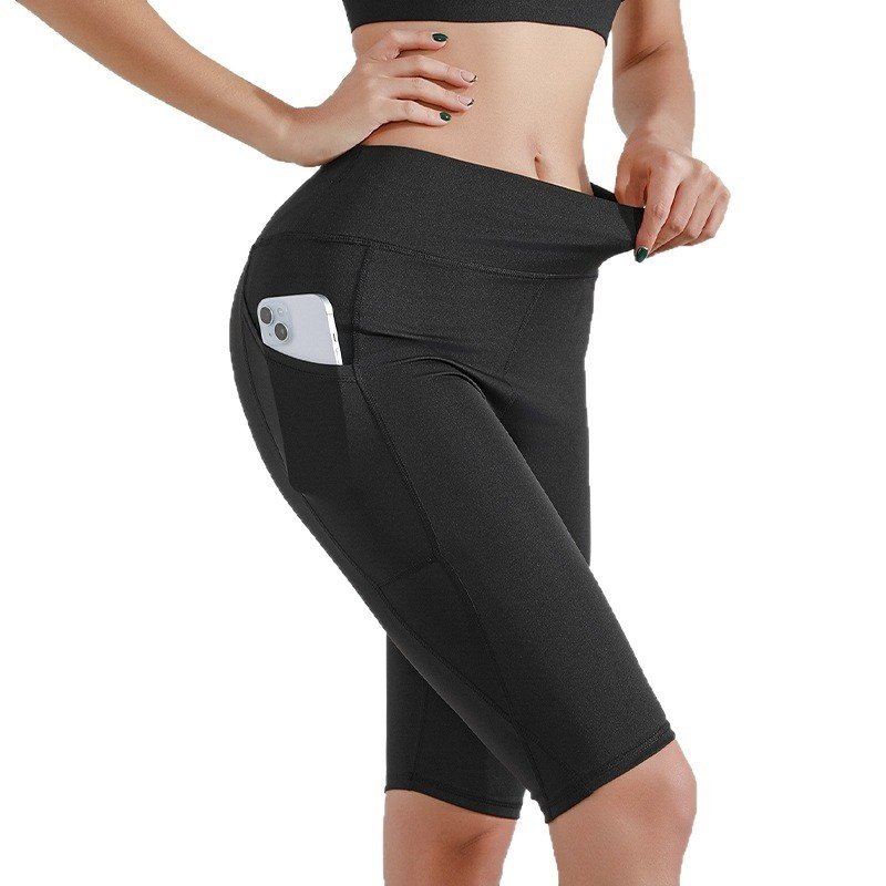 Yoga Pants Women's Sports Fitness Five-point Shark Pants - Image 2