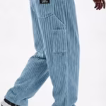 Men'S Corduroy Multi-Pocket Drawstring Slant Pocket Casual Pants