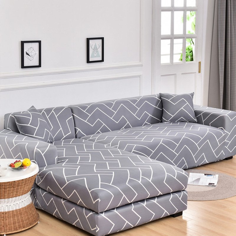 Living Room Printed Elastic Sofa Cover - Image 6