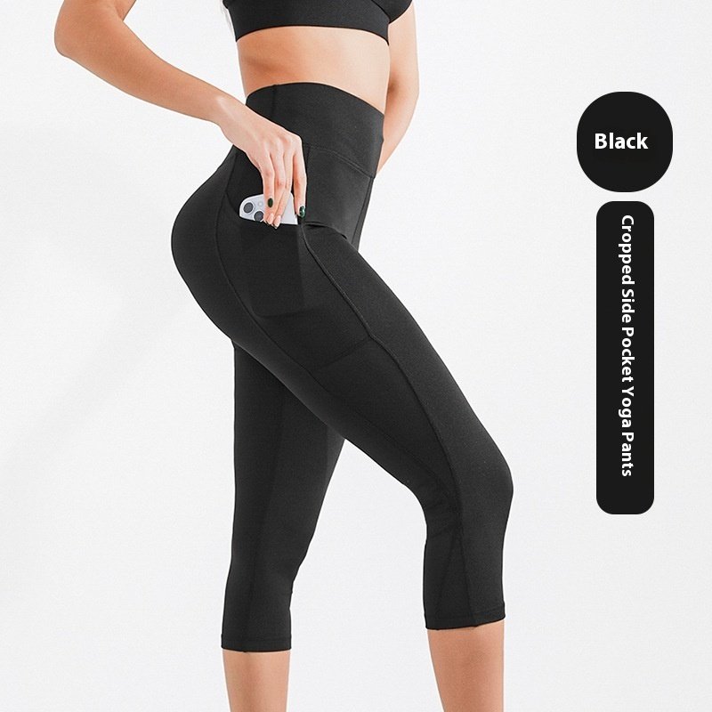 Yoga Pants Women's Sports Fitness Five-point Shark Pants - Image 5