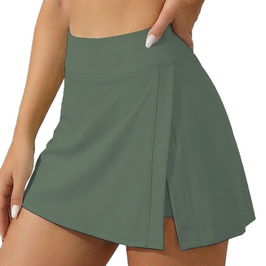 Pocketless Sporty Fake Two-Piece Yoga Skirt - Image 4