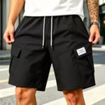 Men'S Casual Shorts, Men'S Cargo Shorts, Men'S Multi-Pocket Outdoor Casual Shorts, Teenager Casual Bermuda Shorts, Cargo Style Casual Shorts for Men, Fashionable Utility Pocket Design, Lightweight And Cool Comfortable, Suitable for Outdoor, Walking