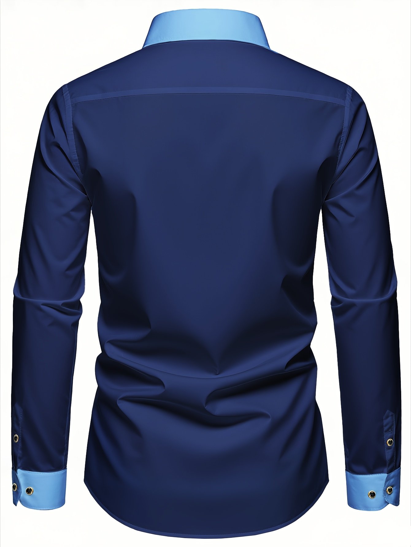 1pc Men'S Shirt/Men'S Outfit/Men'S Designer Clothing/Spring Fall Dark-Toned Shirts, Multi-Color Options, Vacation Outdoor Long Sleeve, Men'S Long Sleeve Western Style Slim Fit Professional Business Casual Formal Single-Button Shirt, Workwear - Image 4