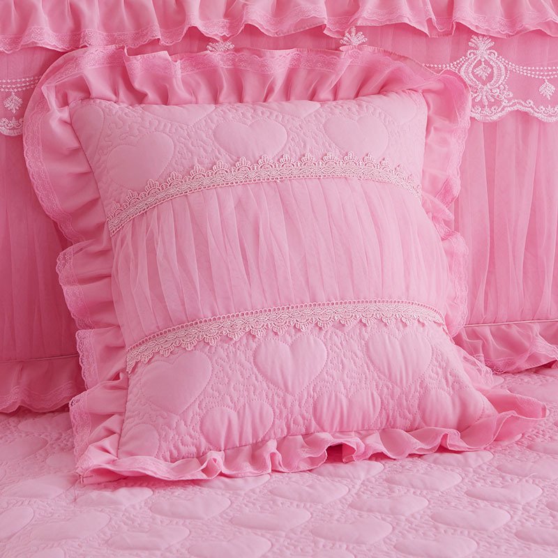 Lace Quilted Padded Pillowcase - Image 5