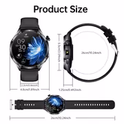 New Men's Smartwatch - Wireless Calling/Texting/Multiple Sports Modes/Remote Camera Control/Fitness Tracker, Compatible with iPhone and Android, USB Charging, Smart Connectivity, Modern Style, Clear Screen Display - Image 5