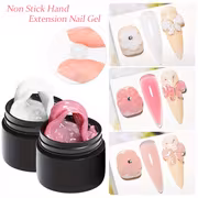 MTSSII 3pcs Non Stick Hand Extension Hard Gel Set, Nail Polish for 3D Carving Flower Modeling Nail Art Shaping Solid Gel V - Image 3