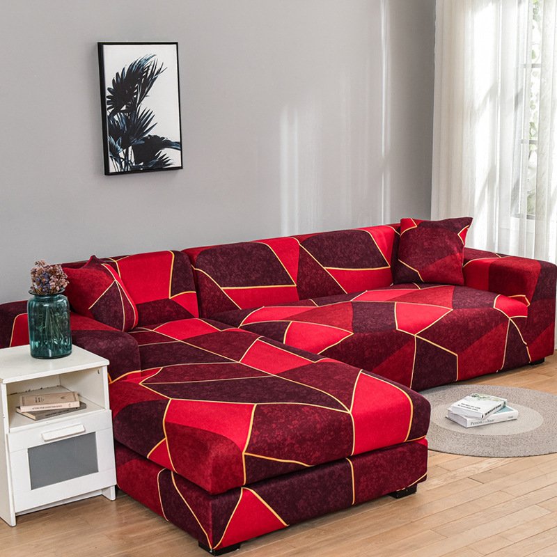 Living Room Printed Elastic Sofa Cover - Image 4