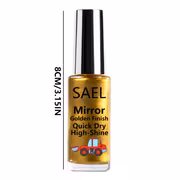 Mirror Metallic Liquid Nail Polish - Quick-Dry Golden Polish Suitable for Hands & Feet, Natural Mirror Texture, No / Required, -Free Formula for Parties, Weddings, Spring Summer Nail Care Gifts - Image 5