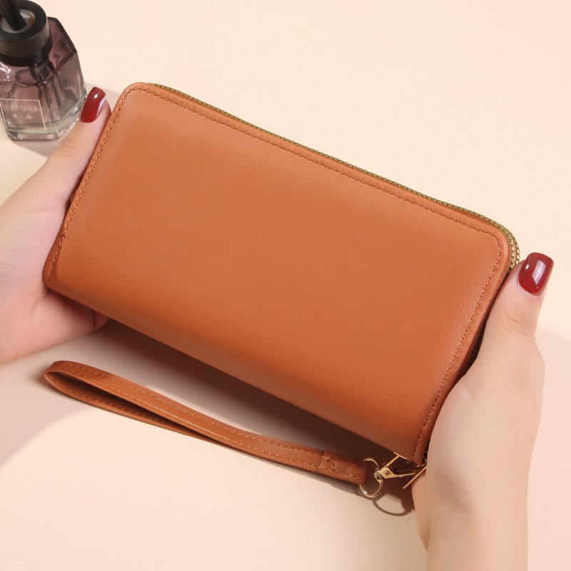 Women's Double Zipper Wallet Long Large Capacity - Image 3